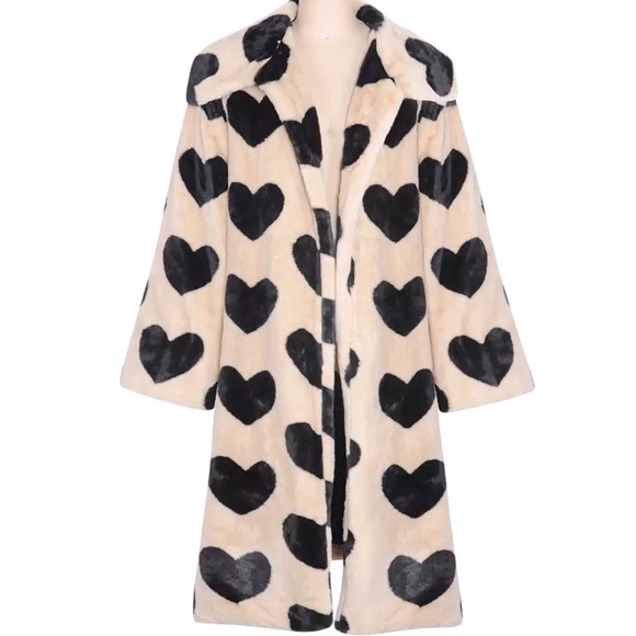 Black Hearts Pari Faux Fur Lux Driving Midi Coat, 🌺PREORDER NOW🌺 - Picture 11 of 11